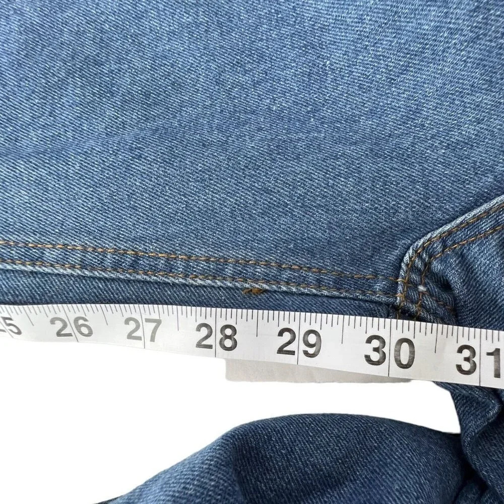 Pretty Little Thing Jeans Womens Plus Blue Distressed Knee Rip Raw Hem 20UK - Picture 12 of 14